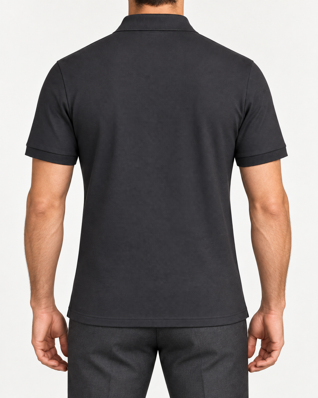 Charcoal Archive Label Graphic Polo Shirt - view 3