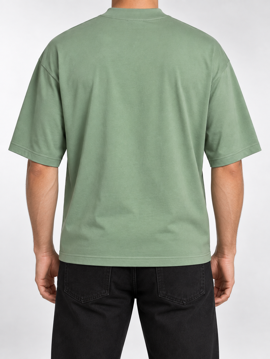 Men’s Sage Green Statement-Logo T-Shirt - view 4
