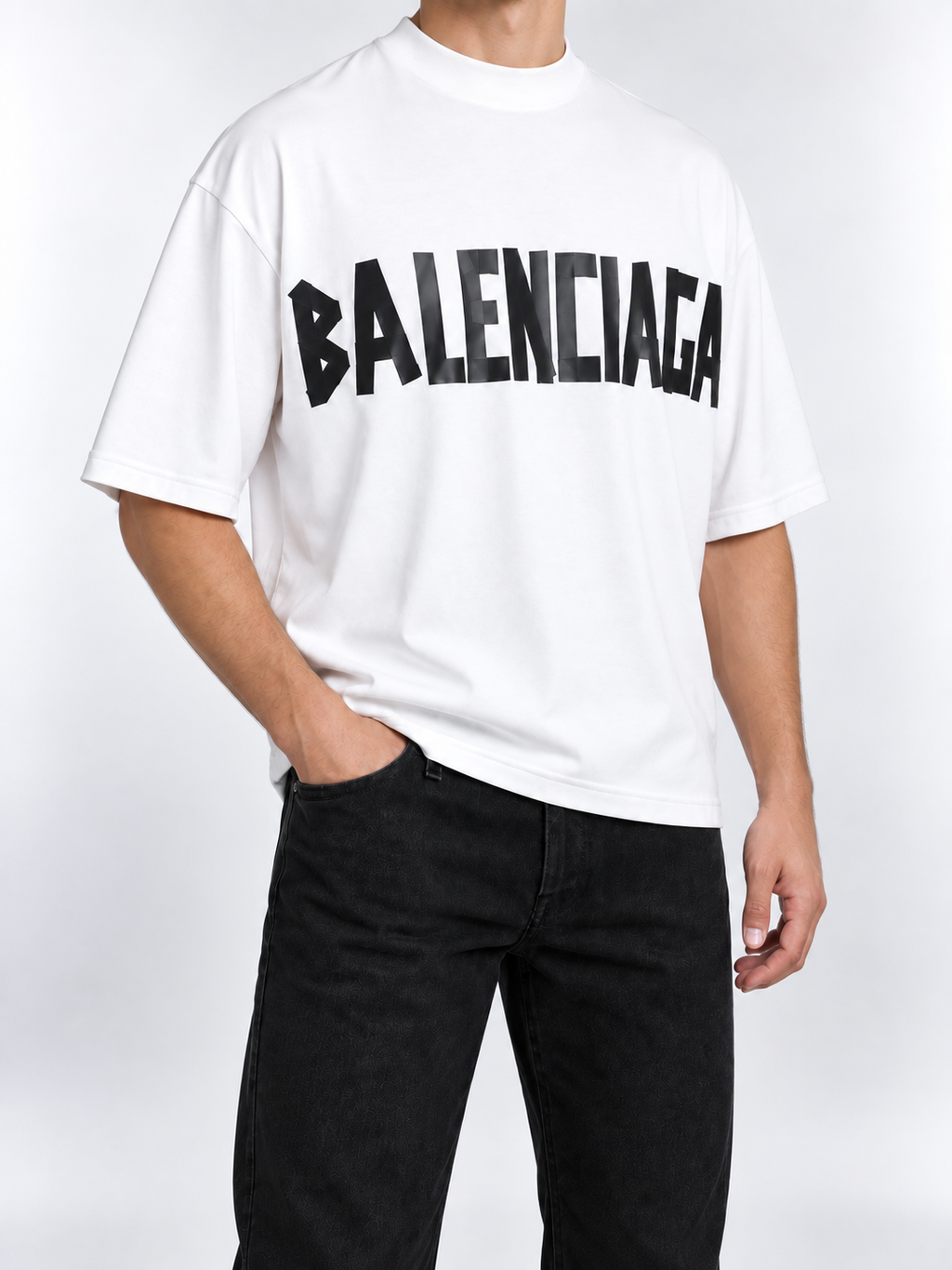 Men’s White Front & Back Logo T-Shirt - view 2