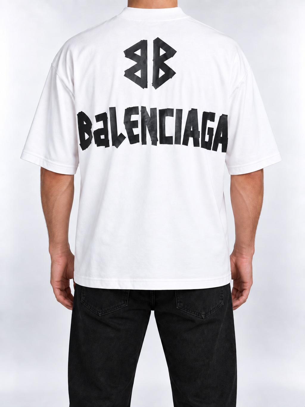 Men’s White Front & Back Logo T-Shirt - view 5