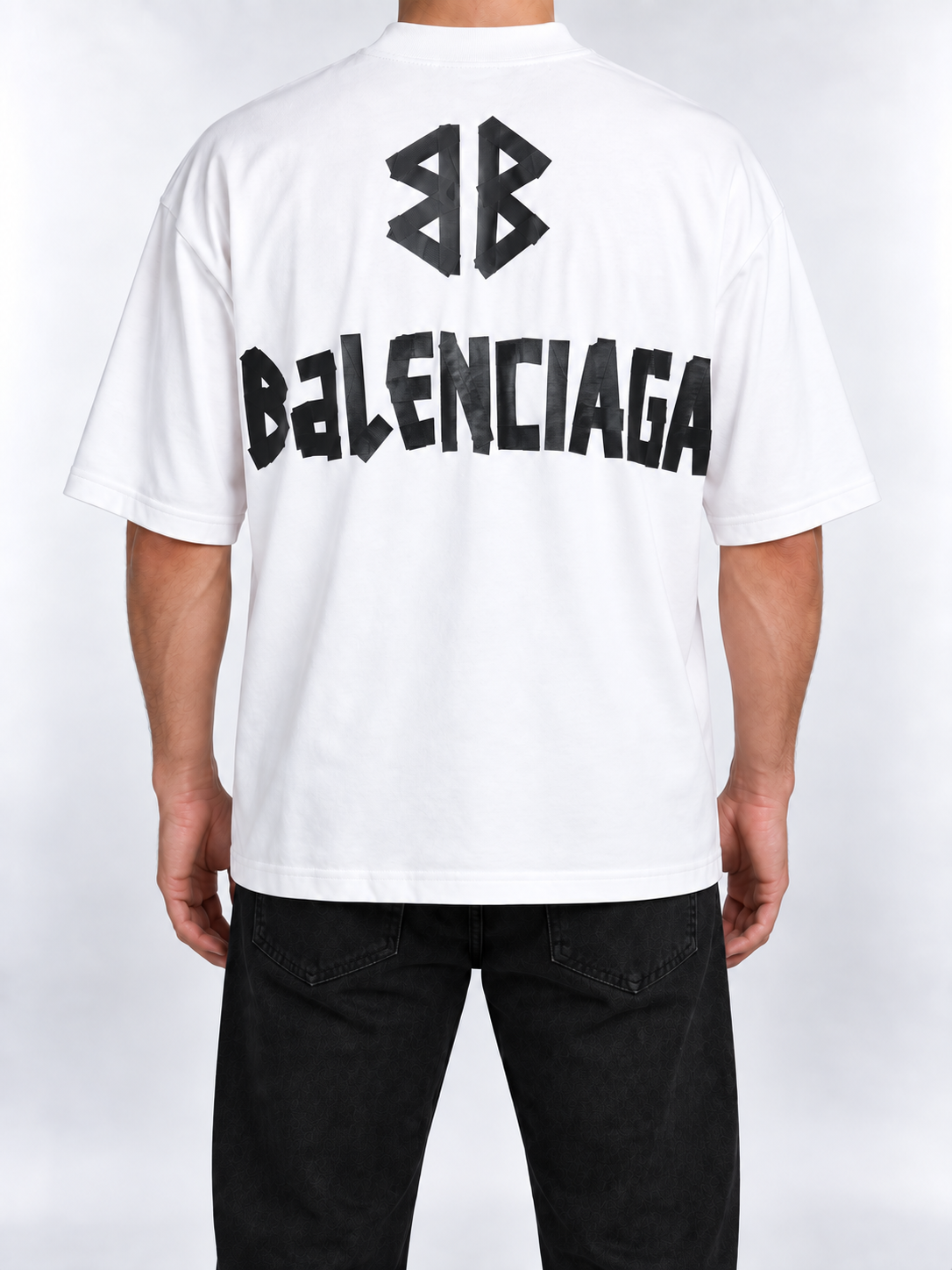 Men’s White Front & Back Logo T-Shirt - view 5