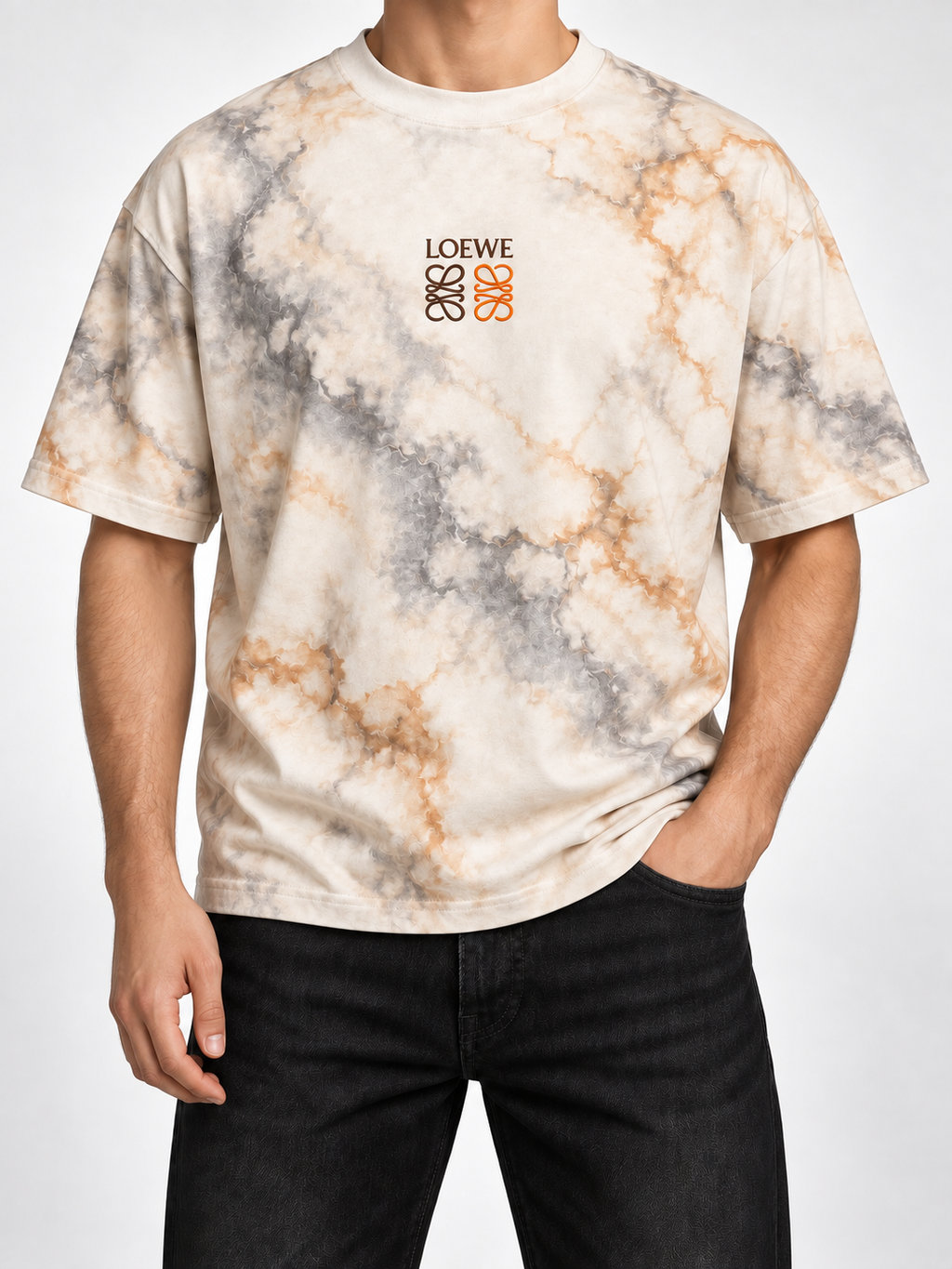 Men’s Marble Tie-Dye Logo T-Shirt - view 3