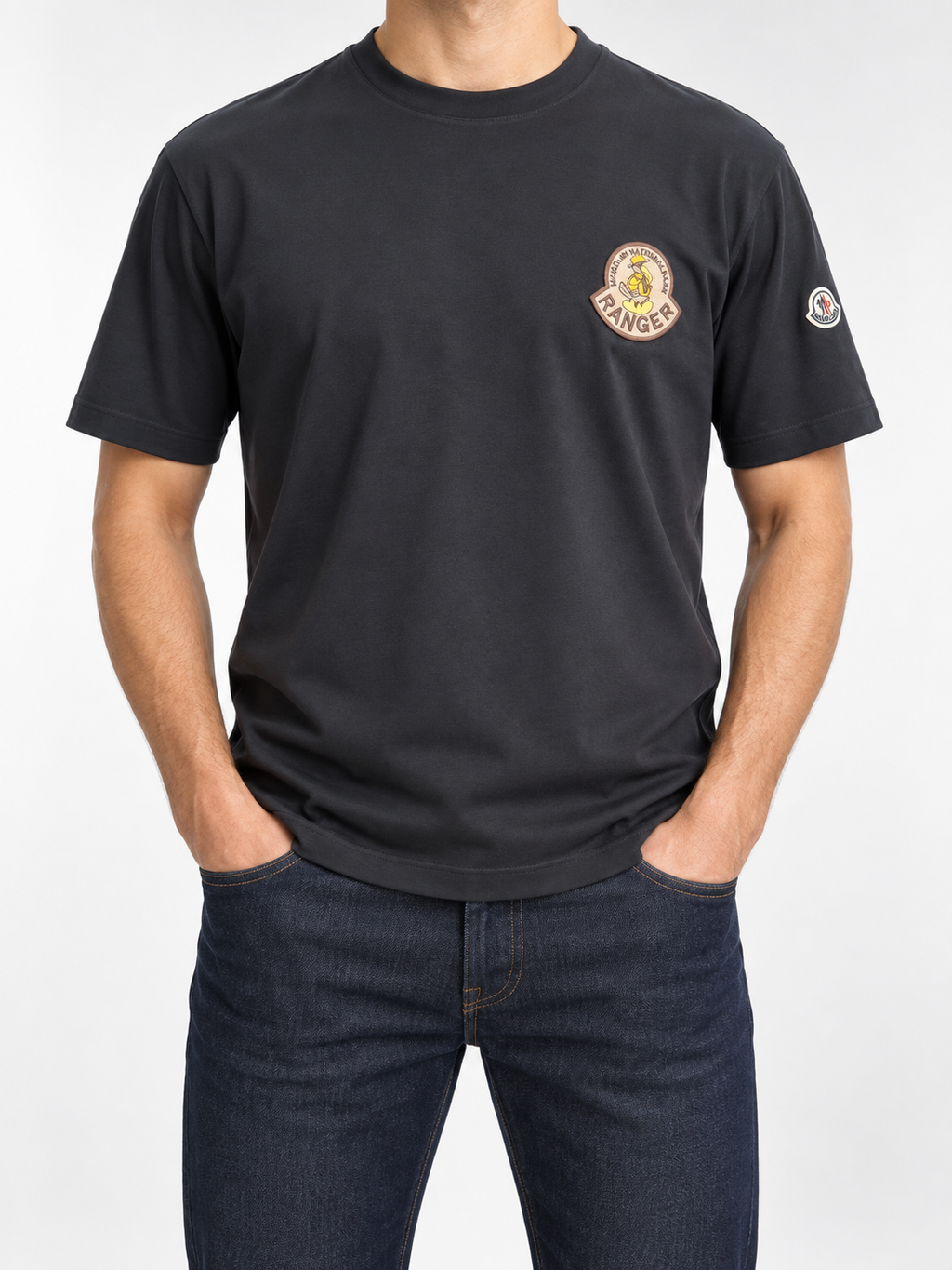 Men’s Charcoal Ranger Patch T-Shirt - front view