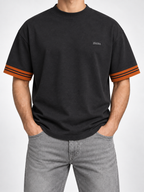 ZGN — Men’s Charcoal Orange-Cuff T-Shirt