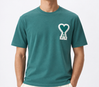 AM PRS — Men’s Green Heart-A Appliqué T-Shirt