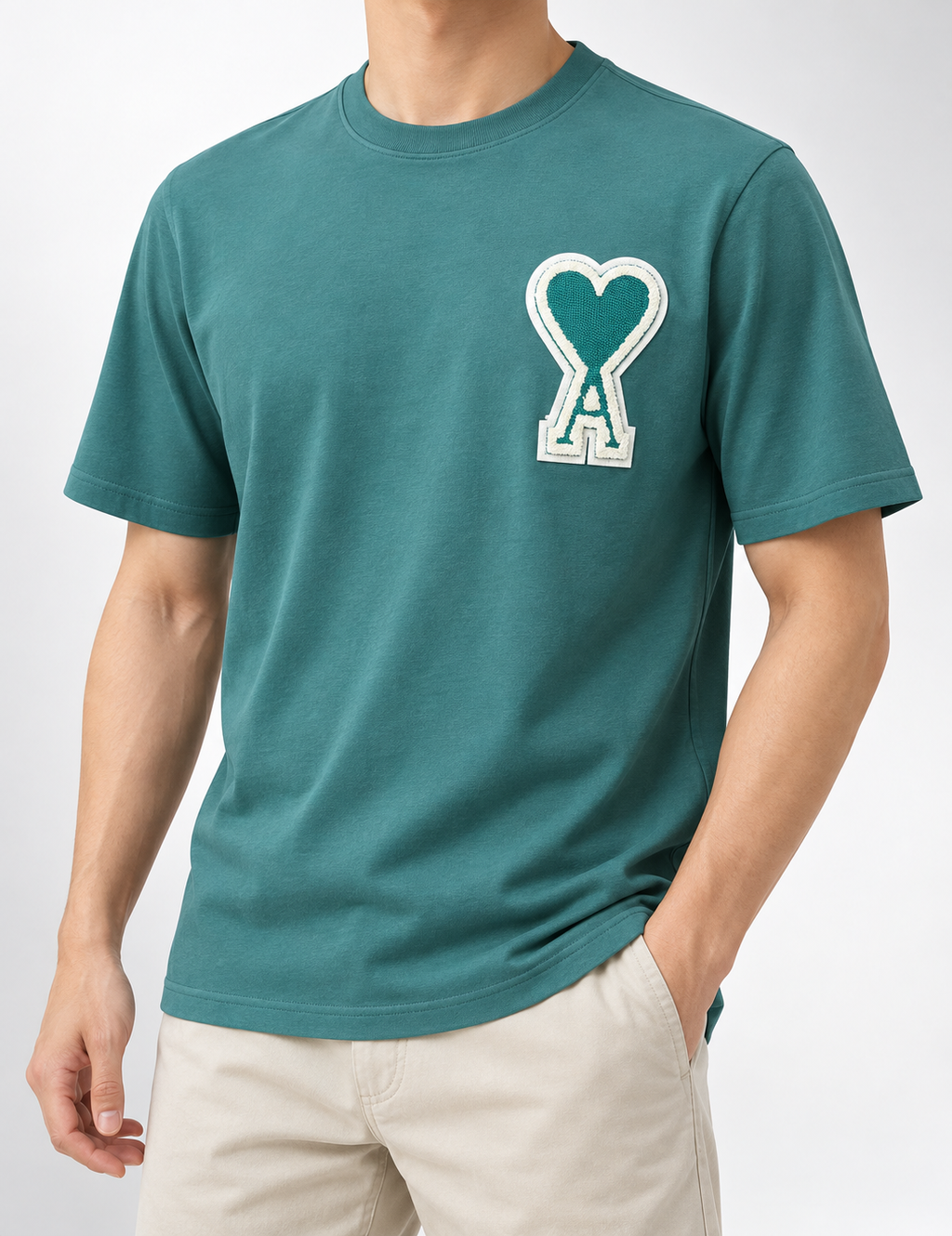 Men’s Green Heart-A Appliqué T-Shirt - view 3