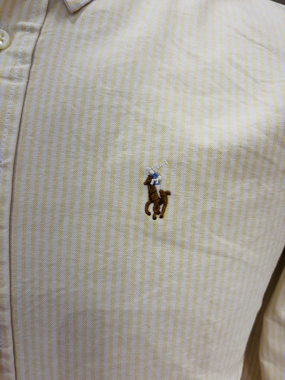 Men’s Pastel Yellow Pinstripe Shirt - view 4