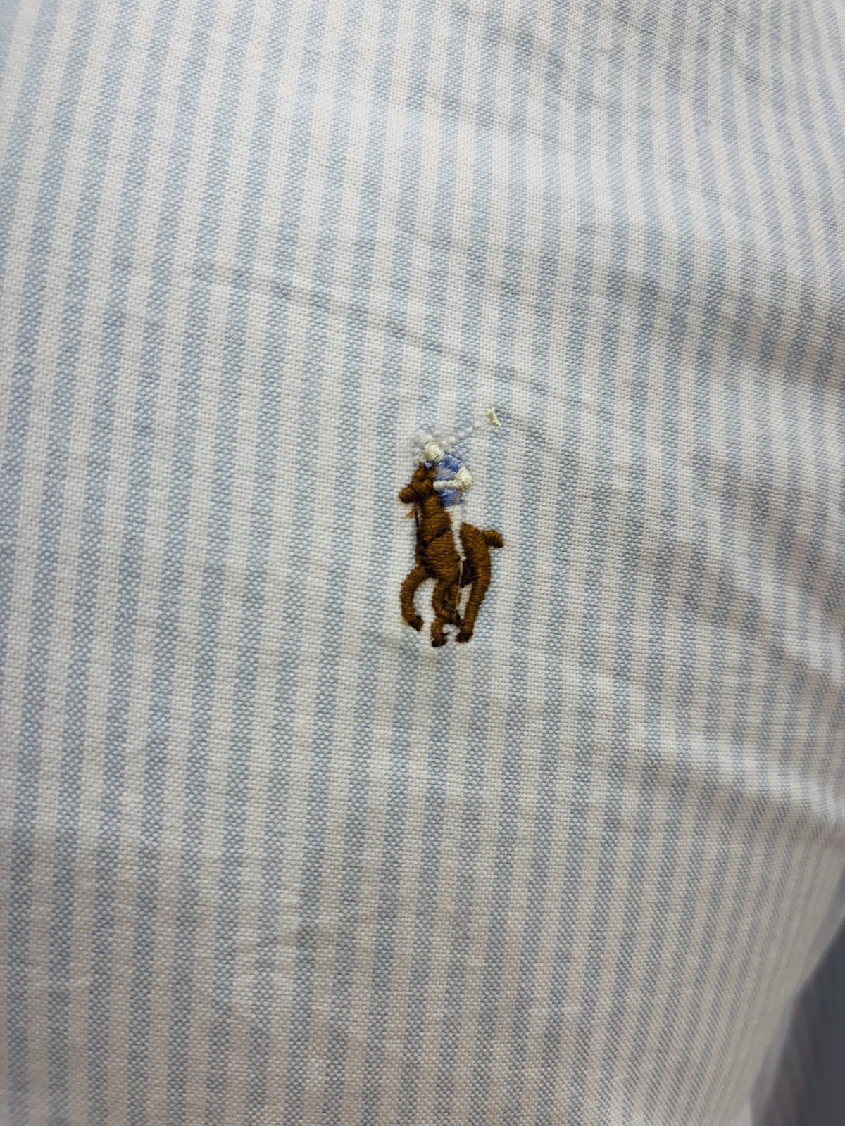 Men’s Powder Blue Pinstripe Shirt - view 4