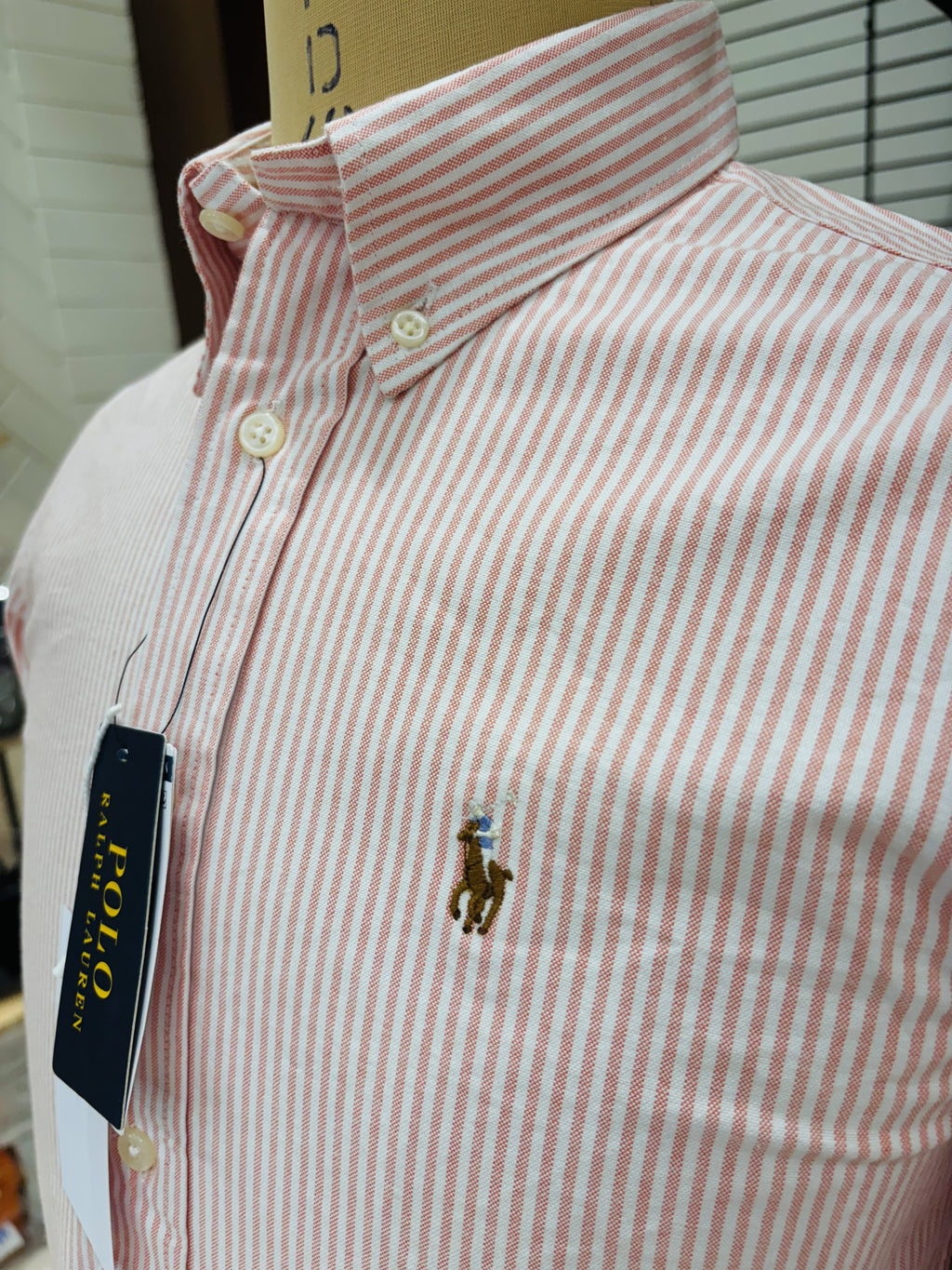 Men’s Soft Pink Pinstripe Shirt - view 5