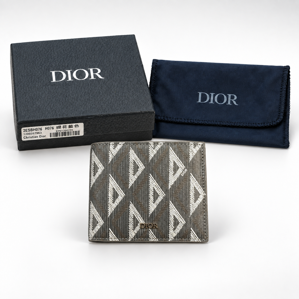 Grey White Geometric Bifold Wallet - view 4