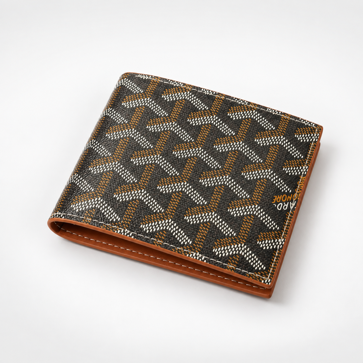Black Brown Bifold Wallet - view 3