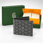 GYD — Charcoal White Stitch Bifold Wallet