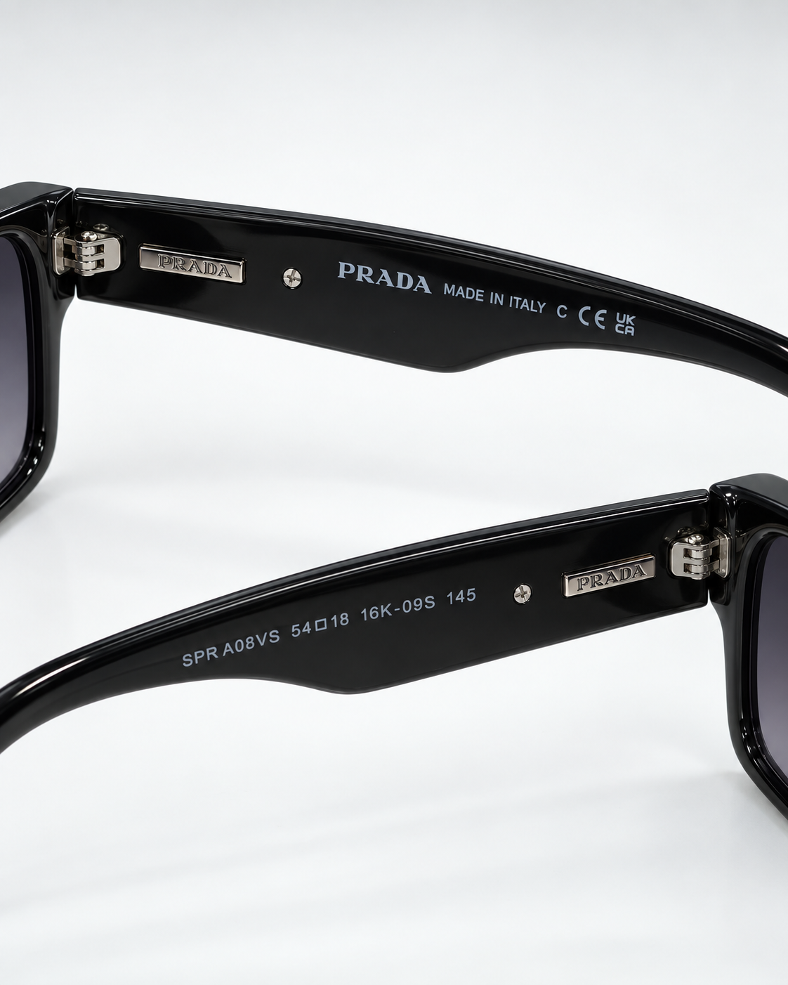prada sunglasses luxury set — inner temple detail