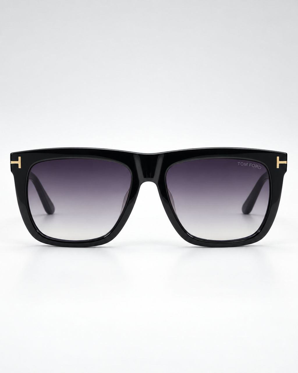 tom ford ft0513 01b gradient square sunglasses — front product view