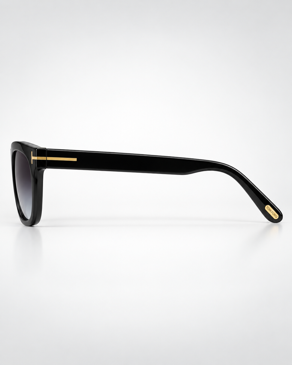 tom ford ft0513 01b gradient square sunglasses — side product view