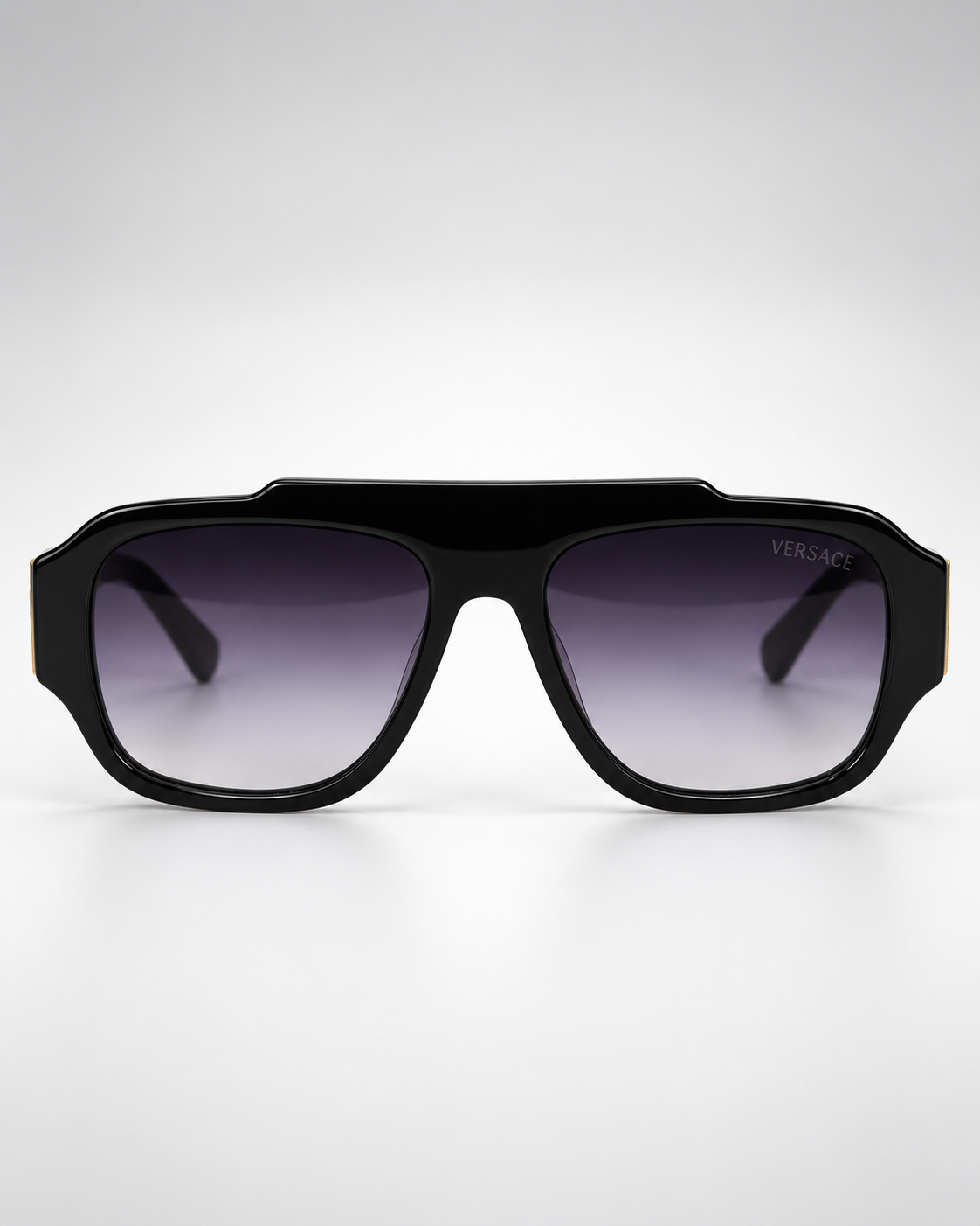 versace ve4436u black purple gradient unisex sunglasses — front product view