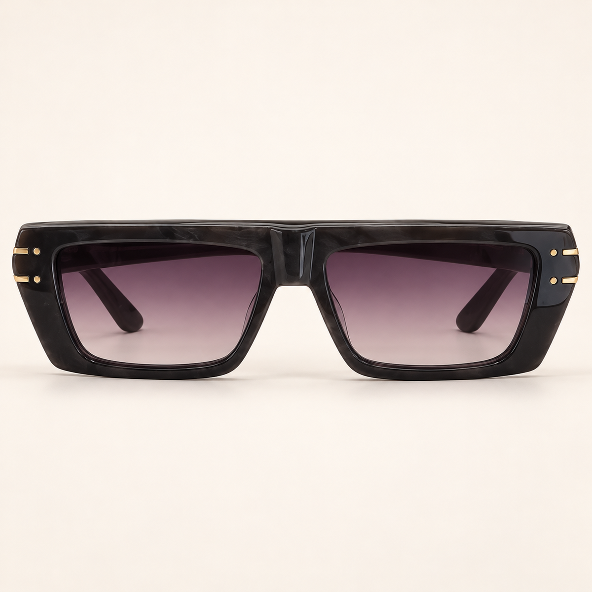 CD — Black Purple Gradient Square Sunglasses – Model 1