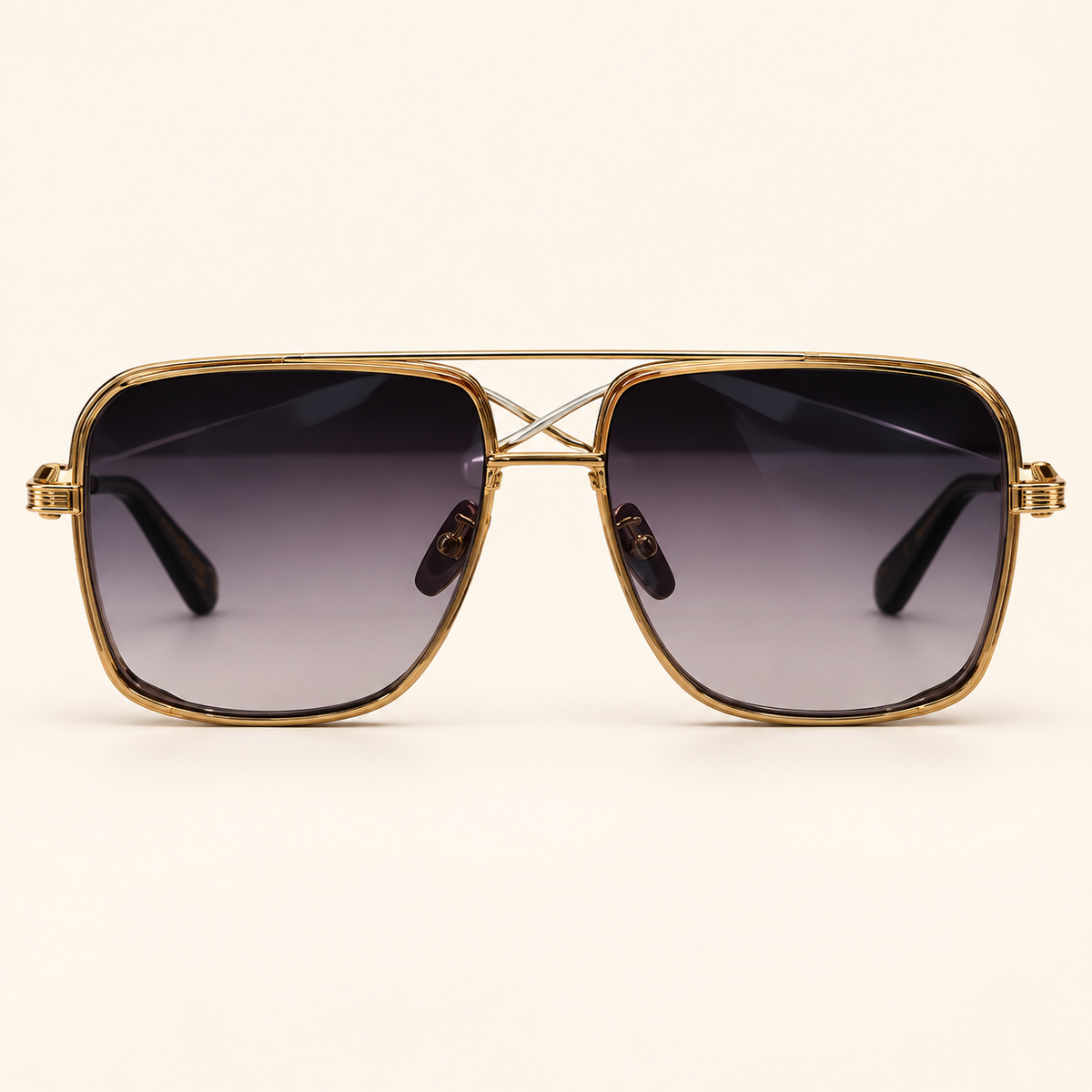 DITA — Gold Gradient Square Sunglasses – Model 2
