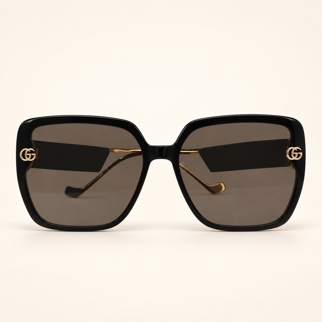 GG — Black Oversized Square Sunglasses – Model 9