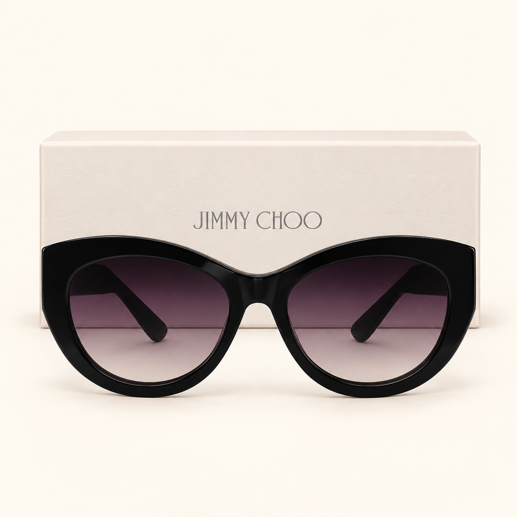 JCH — Black Gradient Cat-Eye Sunglasses – Model 1