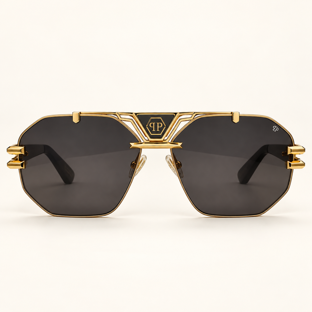 PP — Gold Smoke Navigator Sunglasses – Model 2