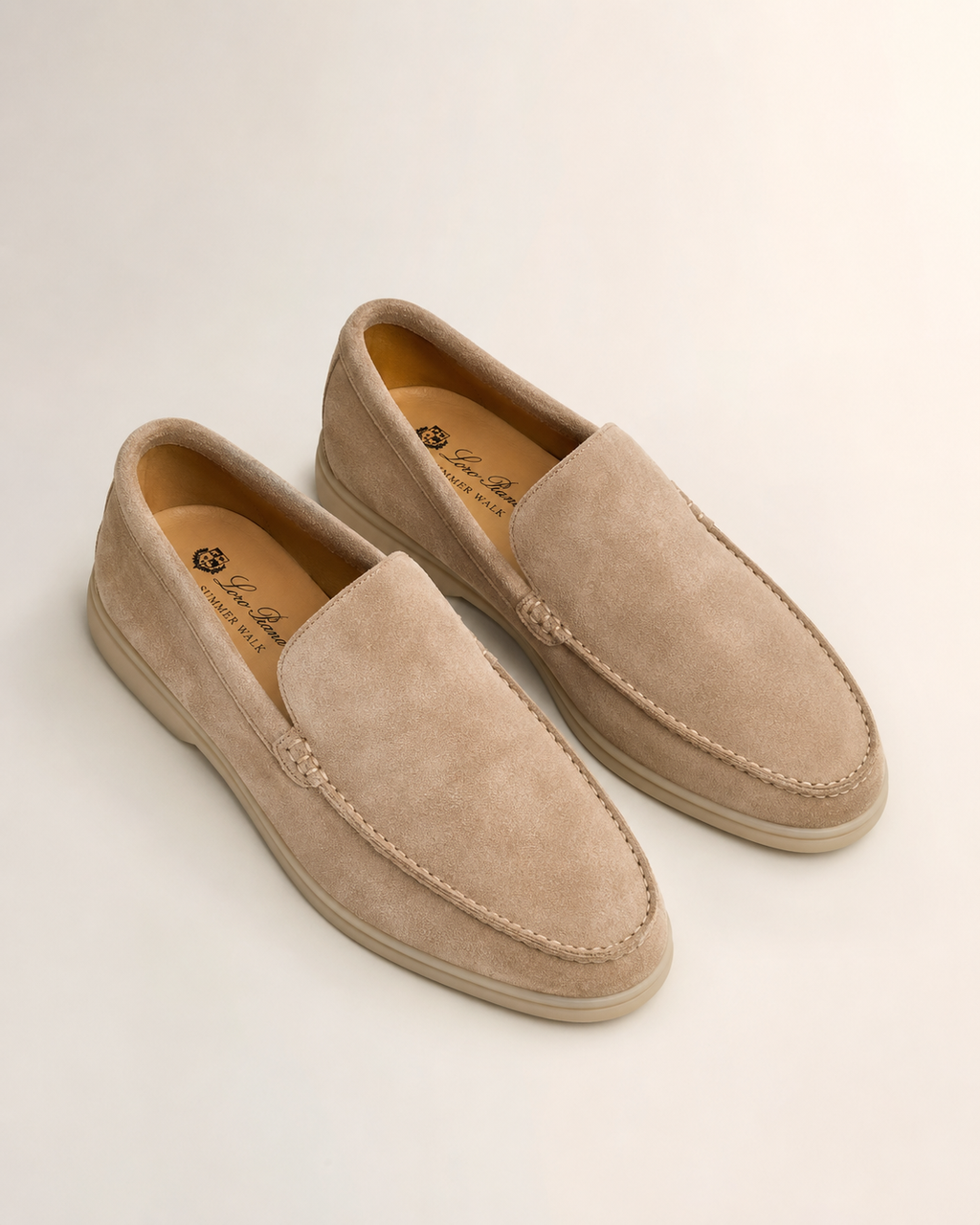 Men’s Taupe Suede Loafers - premium taupe suede men's loafers(1)